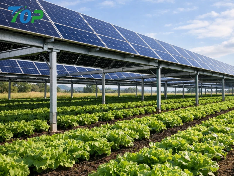 Agrivoltaïsche energie: gewassen met een hoge opbrengst verbouwen onder zonnepanelen