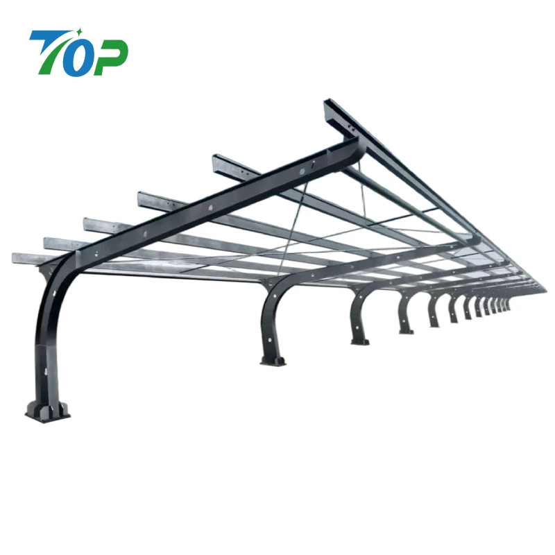 Onregelmatige stalen zonne-carport