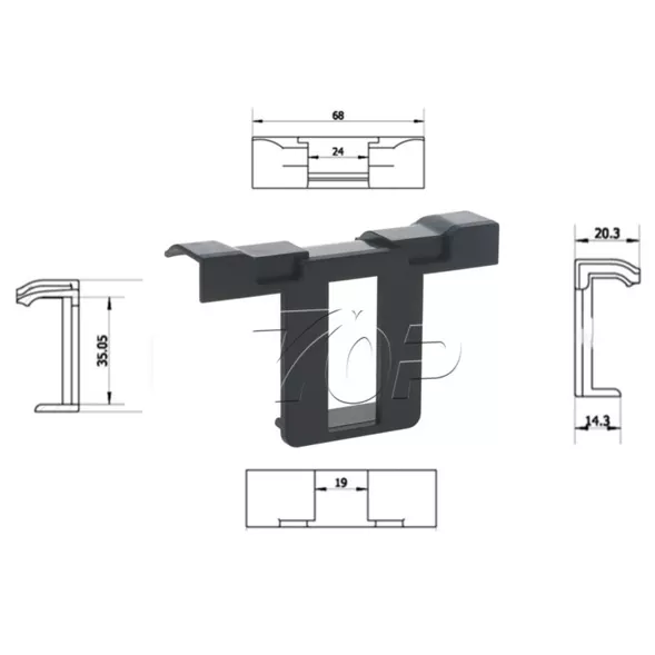 Kunststof waterafvoerclips