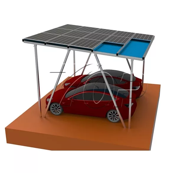 Carport met zonnepanelen